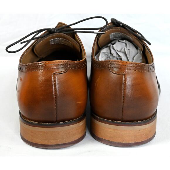 La Milano Lorenzo Men\'s 12 EEE Tan Leather Dress Shoes A11873 main image 4